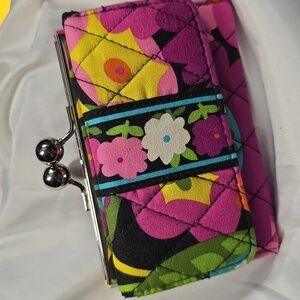 Vera Bradley SMALL KISSLOCK CLUTCH Wallet Tri-fold wallet Va Va Bloom